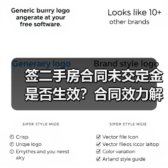 签二手房合同未交定金是否生效?合同效力解析(图1) 签二手房合同未交定金是否生效?合同效力解析(图1)