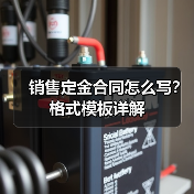 销售定金合同怎么写?格式模板详解(图2) 销售定金合同怎么写?格式模板详解(图2)