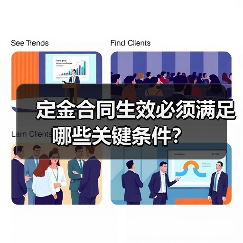 定金合同生效必须满足哪些关键条件?(图1) 定金合同生效必须满足哪些关键条件?(图1)