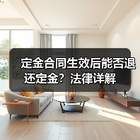定金合同生效后能否退还定金?法律详解(图3) 定金合同生效后能否退还定金?法律详解(图3)