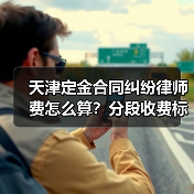天津定金合同纠纷律师费怎么算？分段收费标准详解（图1）