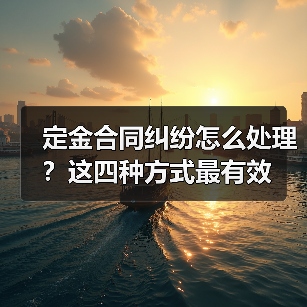 定金合同纠纷怎么处理?这四种方式最有效(图4) 定金合同纠纷怎么处理?这四种方式最有效(图4)