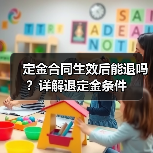 定金合同生效后能退吗?详解退定金条件(图1) 定金合同生效后能退吗?详解退定金条件(图1)