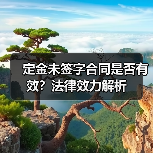 定金未签字合同是否有效?法律效力解析(图4) 定金未签字合同是否有效?法律效力解析(图4)