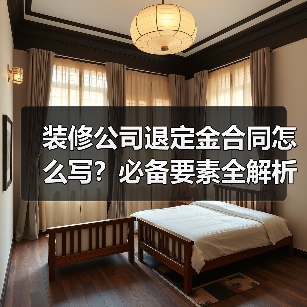 装修公司退定金合同怎么写？必备要素全解析（图1）