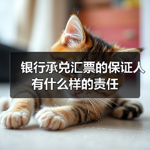 银行承兑汇票的保证人有什么样的责任(图3) 银行承兑汇票的保证人有什么样的责任(图3)