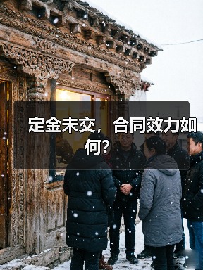 定金未交，合同效力如何？（图1）