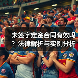 未签字定金合同有效吗？法律解析与实例分析（图1）