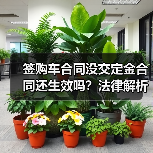 签购车合同没交定金合同还生效吗？法律解析（图1）