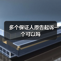 多个保证人原告起诉一个可以吗（图2）