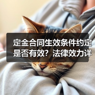 定金合同生效条件约定是否有效？法律效力详解（图2）