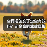 合同没签交了定金有效吗?定金合同生效真相揭秘(图3) 合同没签交了定金有效吗?定金合同生效真相揭秘(图3)
