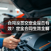 合同没签交定金是否有效?定金合同生效全解析(图2) 合同没签交定金是否有效?定金合同生效全解析(图2)