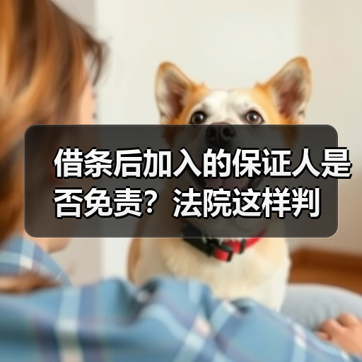 借条后加入的保证人是否免责？法院这样判（图4）
