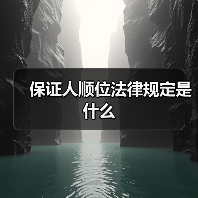 保证人顺位法律规定是什么（图3）