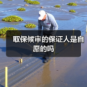 取保候审的保证人是自愿的吗（图2）