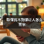 取保找不到保证人怎么签字（图1）