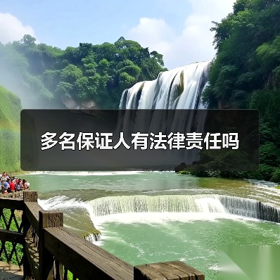 多名保证人有法律责任吗(图3) 多名保证人有法律责任吗(图3)
