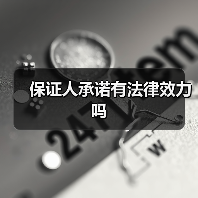 保证人承诺有法律效力吗（图3）