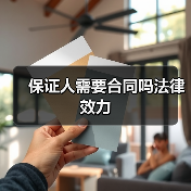 保证人需要合同吗法律效力（图1）