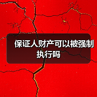 保证人财产可以被强制执行吗(图4) 保证人财产可以被强制执行吗(图4)