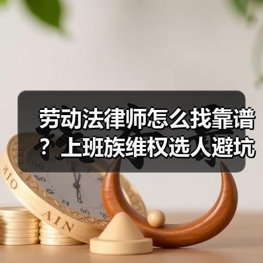 劳动法律师怎么找靠谱？上班族维权选人避坑的几个判断标准